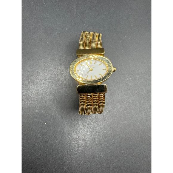 Vintag Ecclissi Quartz Swiss 3 Micron Gold-plated Ladies Watch Oval 26.3mm - Picture 2 of 10